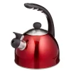 Outlet 😍 Creative Home Rhapsody 8.4-Cup Cranberry Stainless Steel Stovetop Tea Kettle With Whistle 🤩