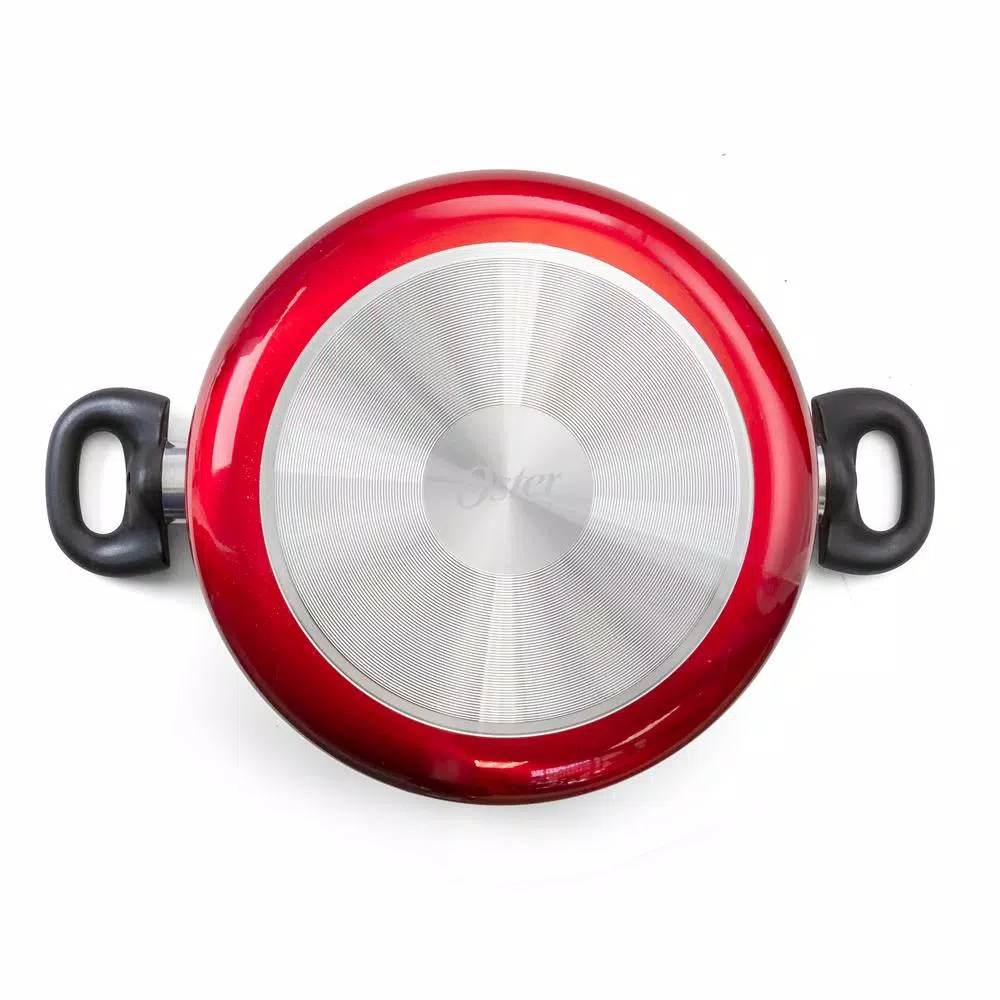 Best Pirce π Oster Merrion 6 Qt. Round Aluminum Nonstick Dutch Oven In Red With Glass Lid π 2 Best Pirce π Oster Merrion 6 Qt. Round Aluminum Nonstick Dutch Oven In Red With Glass Lid π - Image 2