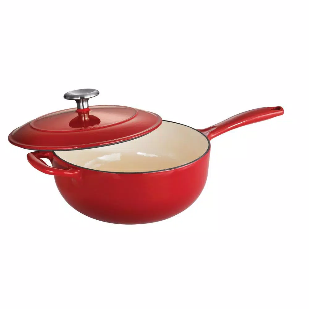Flash Sale ๐ฅ Tramontina Gourmet 3 Qt. Porcelain-Enameled Cast Iron Saucier In Gradated Red With Lid ๐ 1 Flash Sale ๐ฅ Tramontina Gourmet 3 Qt. Porcelain-Enameled Cast Iron Saucier In Gradated Red With Lid ๐