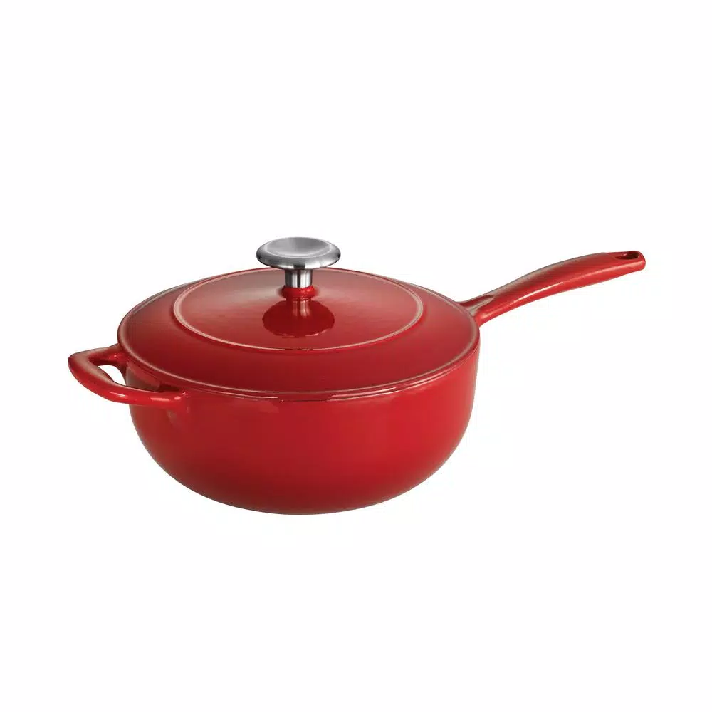 Flash Sale ๐ฅ Tramontina Gourmet 3 Qt. Porcelain-Enameled Cast Iron Saucier In Gradated Red With Lid ๐ 3 Flash Sale ๐ฅ Tramontina Gourmet 3 Qt. Porcelain-Enameled Cast Iron Saucier In Gradated Red With Lid ๐ - Image 3