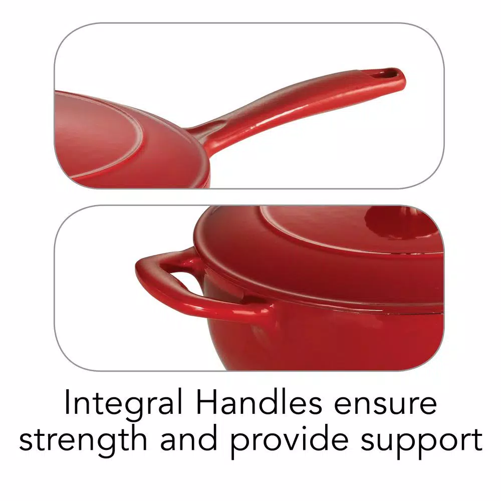 Flash Sale ๐ฅ Tramontina Gourmet 3 Qt. Porcelain-Enameled Cast Iron Saucier In Gradated Red With Lid ๐ 5 Flash Sale ๐ฅ Tramontina Gourmet 3 Qt. Porcelain-Enameled Cast Iron Saucier In Gradated Red With Lid ๐ - Image 5