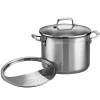 Discount 🎉 Tramontina Gourmet 6 Qt. Stainless Steel Stock Pot With Glass Lid 😉