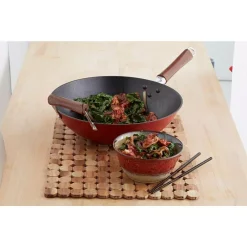 Brand new 🔔 IMUSA Light Cast Iron Pre-Seasoned 14 In. Wok With Wood Handle ⌛ -Cheap Cookware Shop unnamed file 690