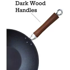 Brand new 🔔 IMUSA Light Cast Iron Pre-Seasoned 14 In. Wok With Wood Handle ⌛ -Cheap Cookware Shop unnamed file 692