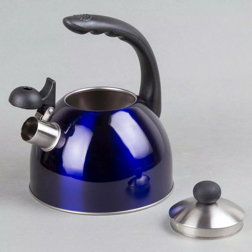 New π― Creative Home Rhapsody 2.1 Qt. (8.4 Cup) Stainless Steel Whistling Tea Kettle With Metallic Blue Powder π§₯ Coating π 3 New π― Creative Home Rhapsody 2.1 Qt. (8.4 Cup) Stainless Steel Whistling Tea Kettle With Metallic Blue Powder π§₯ Coating π - Image 3