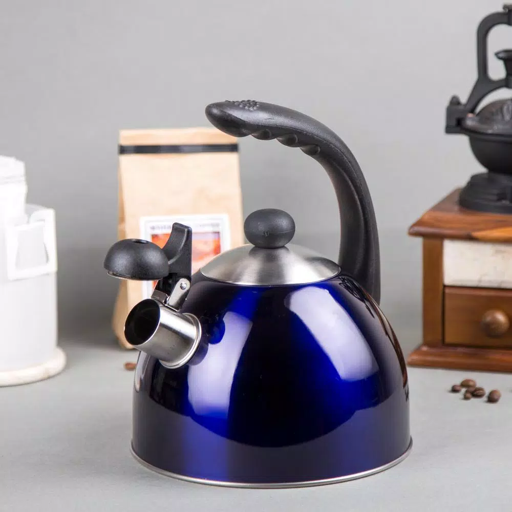 New π― Creative Home Rhapsody 2.1 Qt. (8.4 Cup) Stainless Steel Whistling Tea Kettle With Metallic Blue Powder π§₯ Coating π 6 New π― Creative Home Rhapsody 2.1 Qt. (8.4 Cup) Stainless Steel Whistling Tea Kettle With Metallic Blue Powder π§₯ Coating π - Image 6