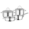 Best Sale ✔️ BergHOFF Essentials Comfort 6-Piece Stainless Steel Cookware Set 🥰