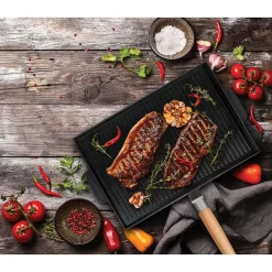 Hot Sale 🛒 MasterPan Innovative Series 15 In. Cast Aluminum Nonstick Grill Pan In Black 🥰 -Cheap Cookware Shop unnamed file 721