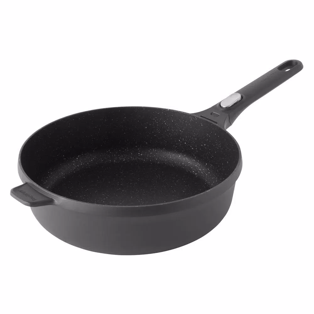 Best Sale 😉 BergHOFF GEM 4.6 Qt. Cast Aluminum Nonstick Saute Pan In Black With Glass Lid ⭐ 2 Best Sale 😉 BergHOFF GEM 4.6 Qt. Cast Aluminum Nonstick Saute Pan In Black With Glass Lid ⭐ - Image 2