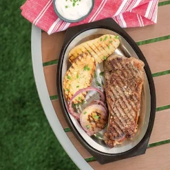 Budget ❤️ Nordic Ware 365 Grilling 7.875 In. Aluminum Sizzle And Serve Pan In Black And Stainless Steel 🤩 -Cheap Cookware Shop unnamed file 74