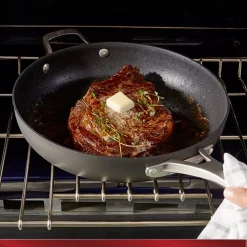 Hot Sale 🔔 Calphalon Premier 13 In. Hard-Anodized Aluminum Nonstick Skillet In Black With Glass Lid 🧨 -Cheap Cookware Shop unnamed file 740