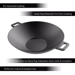 Hot Sale 🧨 Classic Cuisine Cast Iron Wok With Handles 🌟 -Cheap Cookware Shop unnamed file 755