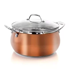 Deals π Oster Carabello 6.9 Qt. Round Stainless Steel Nonstick Dutch Oven In Copper With Lid β¨
