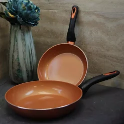 Outlet ⌛ Gibson Home Hummington 2-Piece Aluminum Ceramic Nonstick Frying Pan Set In Metallic Copper 🛒 -Cheap Cookware Shop unnamed file 797