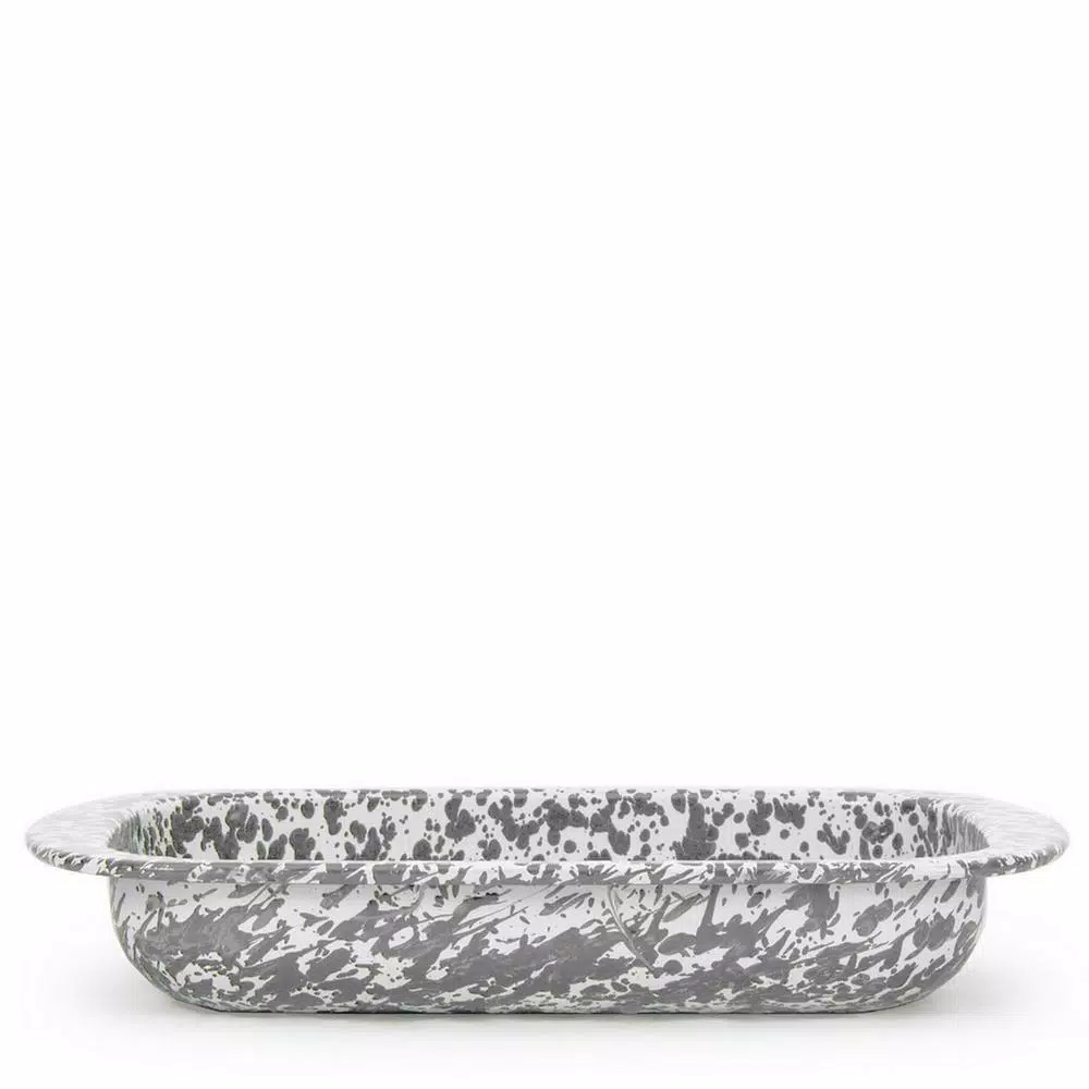 New 🤩 Golden Rabbit Grey Swirl 4.5 Qt. Enamelware Baking Pan 💯 1 New 🤩 Golden Rabbit Grey Swirl 4.5 Qt. Enamelware Baking Pan 💯