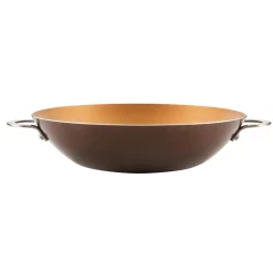 New 😍 Ayesha Curry Home Collection 14 In. Porcelain Enamel Nonstick Wok In Brown Sugar ⭐ -Cheap Cookware Shop unnamed file 816