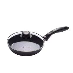 Best deal 🥰 Swiss Diamond Classic Series 8 In. Cast Aluminum Nonstick Frying Pan In Gray With Glass Lid 🥰