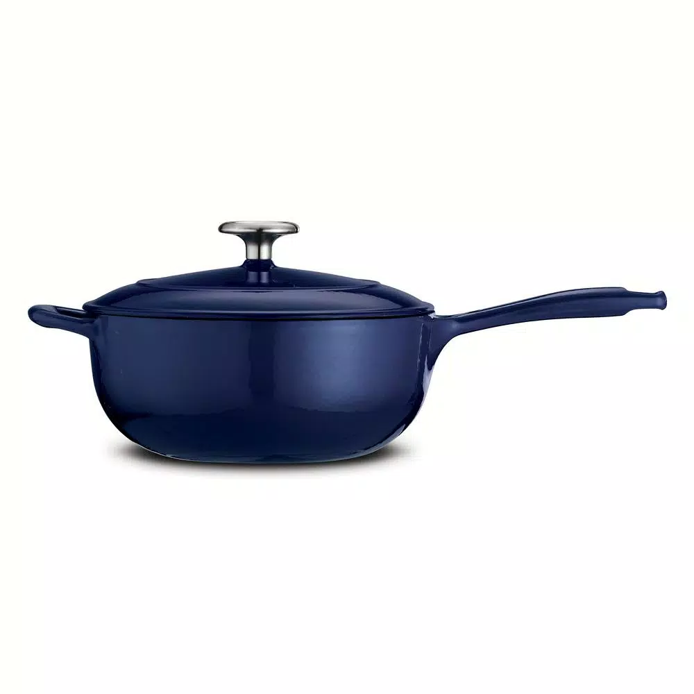 Coupon โญ Tramontina Gourmet 3 Qt. Porcelain-Enameled Cast Iron Saucier In Gradated Cobalt With Lid ๐ 2 Coupon โญ Tramontina Gourmet 3 Qt. Porcelain-Enameled Cast Iron Saucier In Gradated Cobalt With Lid ๐ - Image 2