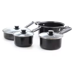 Best Sale β€οΈ Better Chef Deluxe 7-Piece Aluminum Nonstick Cookware Set In Black π