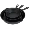 Deals 💯 Sunnydaze Decor Cast Iron 3-Piece Cast Iron Skillet Set In Black 👍