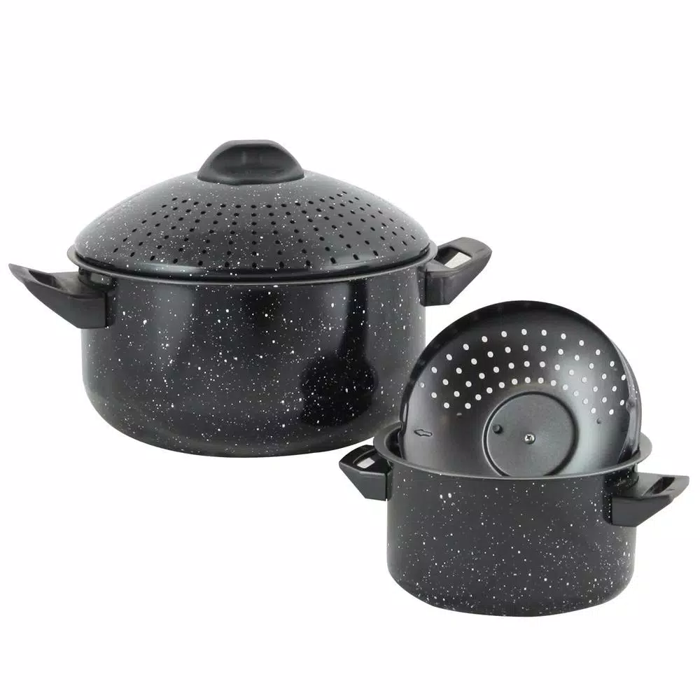 Outlet π Gibson Home Casselman 4-Piece Steel Nonstick Pasta Pot Set In Black Speckle π 1 Outlet π Gibson Home Casselman 4-Piece Steel Nonstick Pasta Pot Set In Black Speckle π