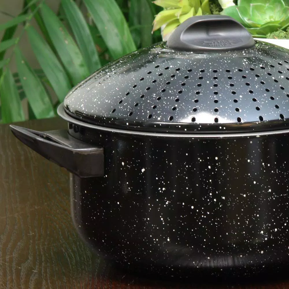 Outlet π Gibson Home Casselman 4-Piece Steel Nonstick Pasta Pot Set In Black Speckle π 2 Outlet π Gibson Home Casselman 4-Piece Steel Nonstick Pasta Pot Set In Black Speckle π - Image 2