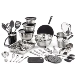 Best Sale 🎁 Old Dutch Kitchen In A Box 58-Piece Stainless Steel Cookware Set 😍