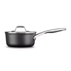Cheapest 🌟 Calphalon Premier 1.5 Qt. Hard-Anodized Aluminum Nonstick Sauce Pan In Black With Glass Lid 😉