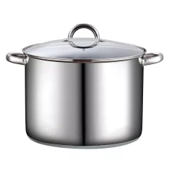Hot Sale 🌟 Cook N Home 16 Qt. Stainless Steel Stock Pot With Glass Lid 🤩