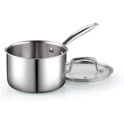 Deals 🌟 Cook N Home 3 Qt. Tri-Ply Clad Stainless Steel Sauce Pan With Glass Lid 🛒 -Cheap Cookware Shop unnamed file 940