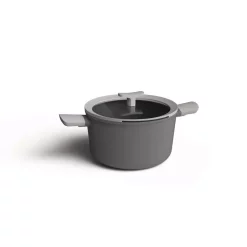 Cheapest 💯 BergHOFF Leo 5.8 Qt. Aluminum Nonstick Stock Pot In Grey With Glass Lid 👍