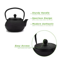Coupon ✨ Mind Reader 1.25-Cup Black Single Serve Cast Iron Tetsubin Tea Pot With Infuser ⌛ 9 Coupon ✨ Mind Reader 1.25-Cup Black Single Serve Cast Iron Tetsubin Tea Pot With Infuser ⌛ -Cheap Cookware Shop unnamed file 959