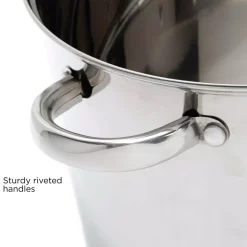 Promo 👍 Ecolution Pure Intentions 12 Qt. Stainless Steel Stock Pot In Polished Stainless Steel With Glass Lid 🌟 -Cheap Cookware Shop unnamed file 991