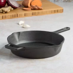 Budget 💯 Ecolution Farmhouse 9.5 In. Cast Iron Frying Pan In Black 🔥 -Cheap Cookware Shop unnamed file 999